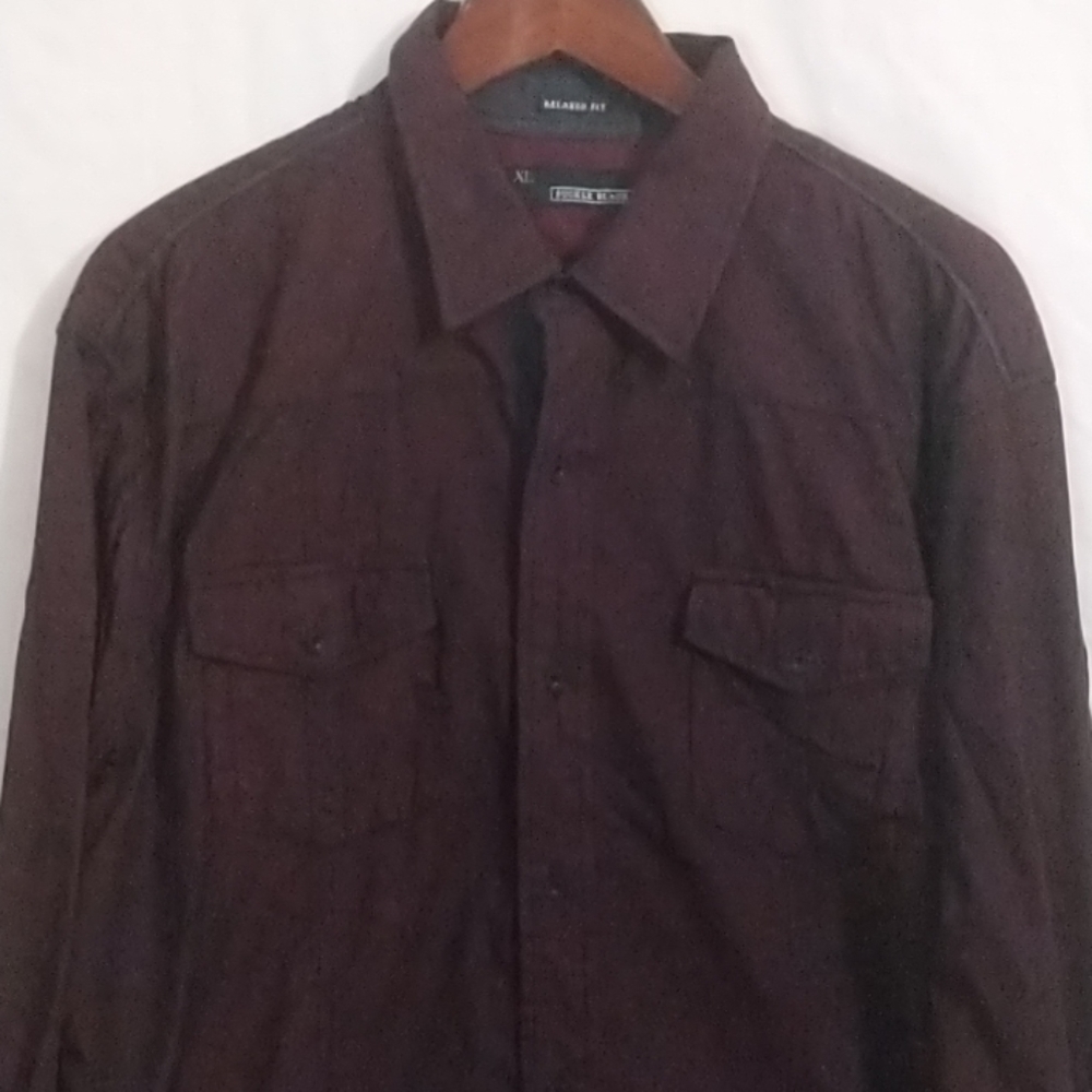 BKE Buckle Black Relaxed Fit Long Sleeve Size XL